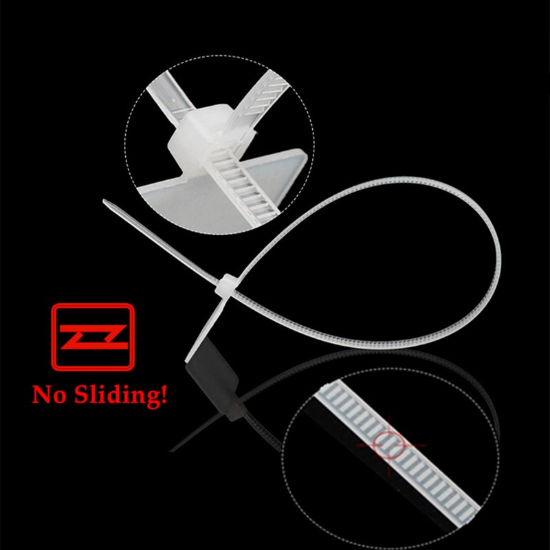 TUZAZO Nylon Marker Cable Zip Ties, 250pcs 6 Inch Self-Locking Cable Labels Tags with Write on Cord Label for Electronics, Network Ethernet Wire Labels - Image 3